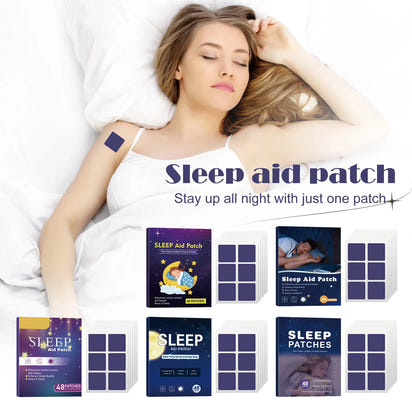 48pcs Sleep Aid Patch Relieve Stress Anxiety Treat Insomnia Sticker Fall Asleep Quickly Stickers Easy To Use Sleep Patch