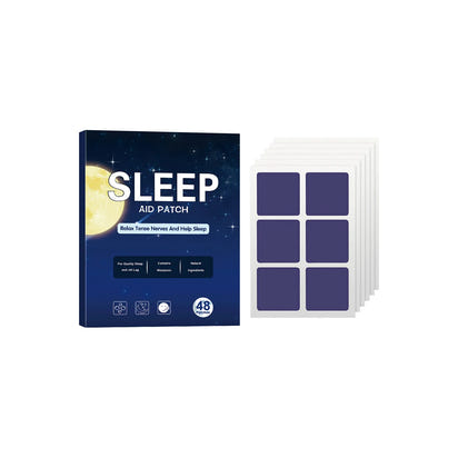 48pcs Sleep Aid Patch Relieve Stress Anxiety Treat Insomnia Sticker Fall Asleep Quickly Stickers Easy To Use Sleep Patch