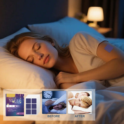 48pcs Sleep Aid Patch Relieve Stress Anxiety Treat Insomnia Sticker Fall Asleep Quickly Stickers Easy To Use Sleep Patch